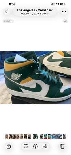 Jordan 1 Mid Green