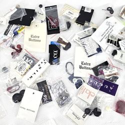 Vintage Buttons, Threads from Clothing Mixed Lot