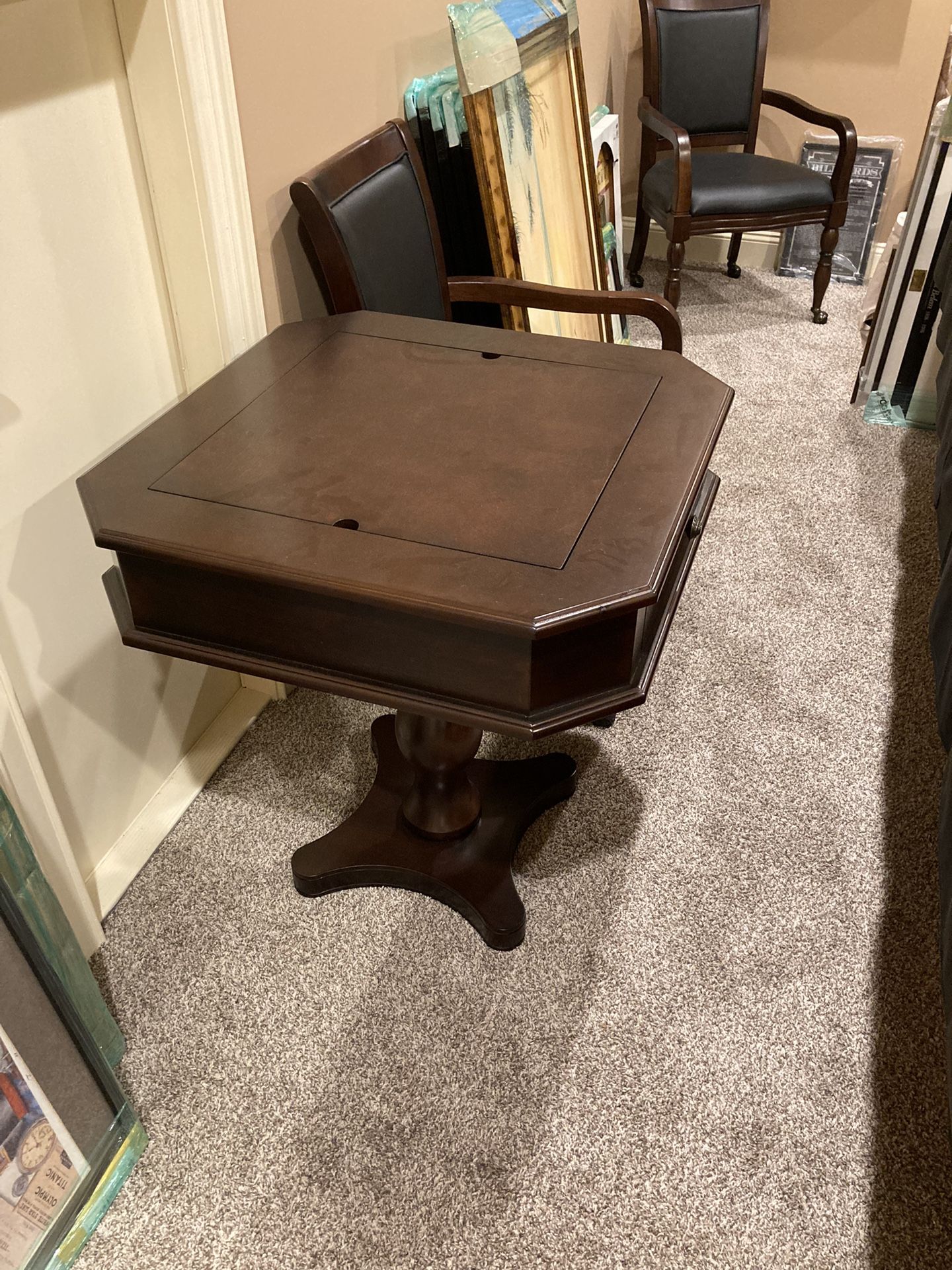 Mahogany Game Table