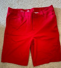 Red Bermuda Shorts Size 18