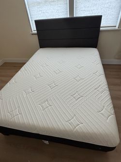 Full bed frame + mattress together
