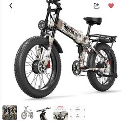 Ares dual motor 52v 2x1000watt 24” fat tires