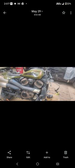 2022 Harley Davidson Sportster s damaged