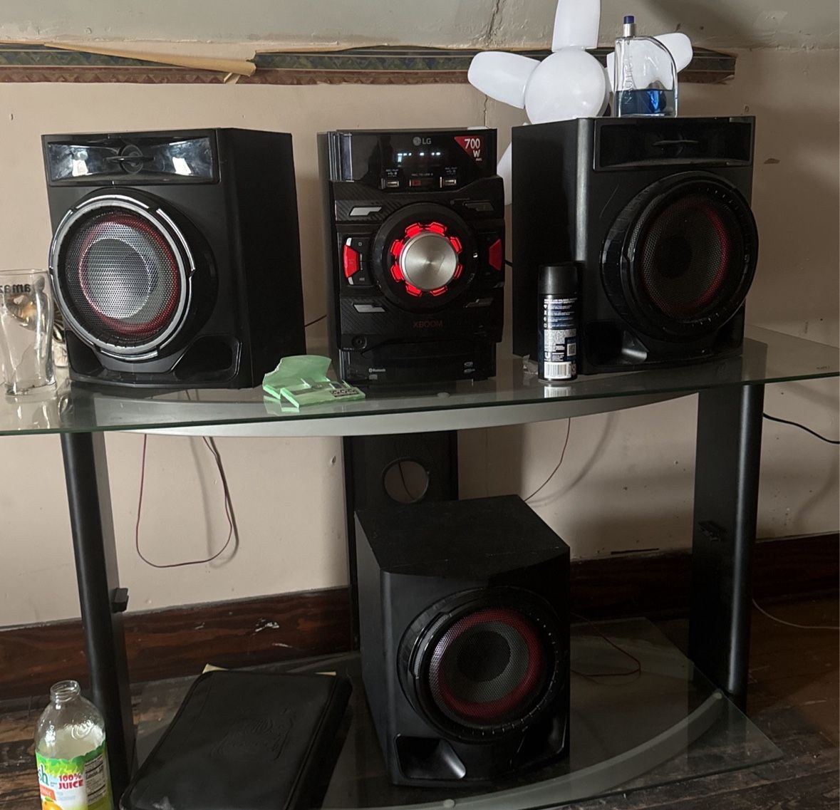 Glass Entertainment Stand