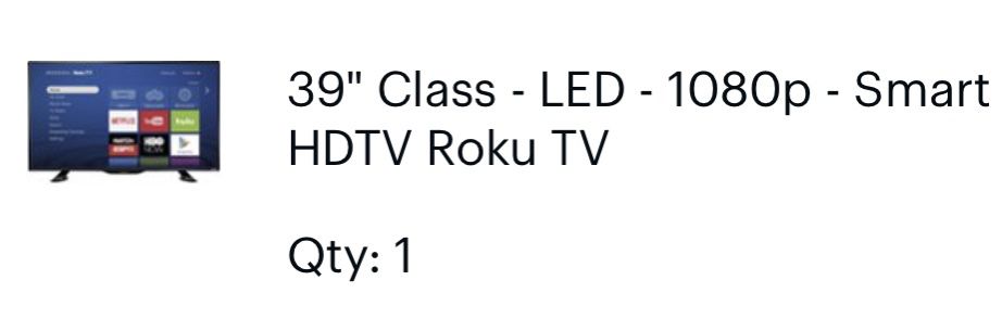 	39" Class - LED - 1080p - Smart - HDTV Roku TV