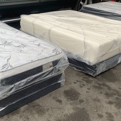 🌟✨Mattress Pillow Top All Sizes ✨🌟 ☑️ 12” inches tall 🟦All sizes 🛏💤 🟩Same day delivery available🚛 🟠Queen sizes  🟡Full sizes  🟢Twin sizes  🔵