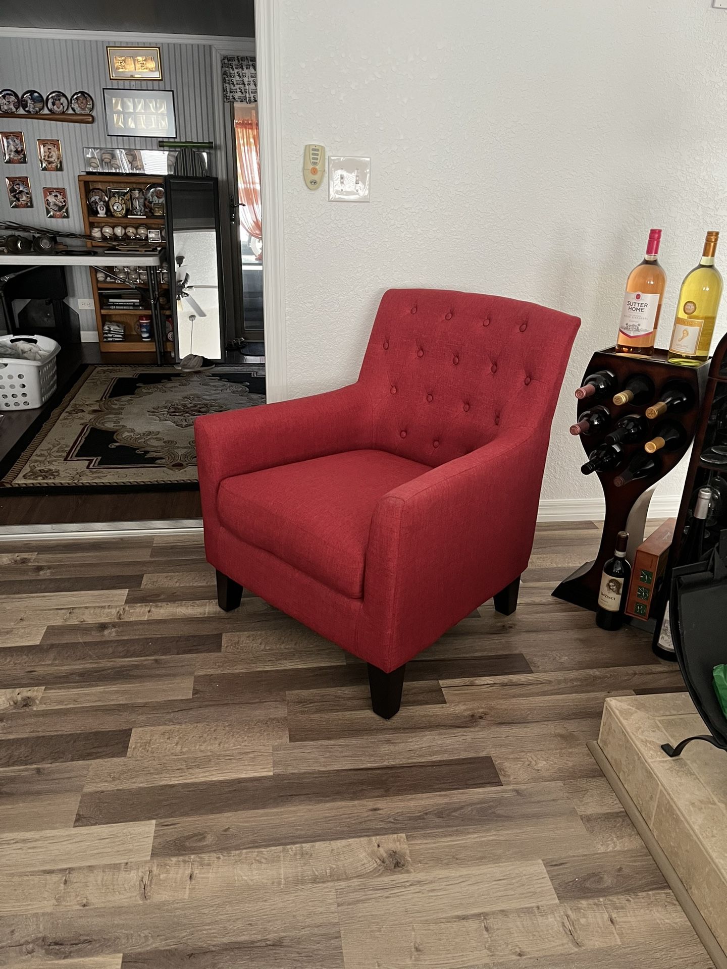 Red/wine Colored Accent Chair