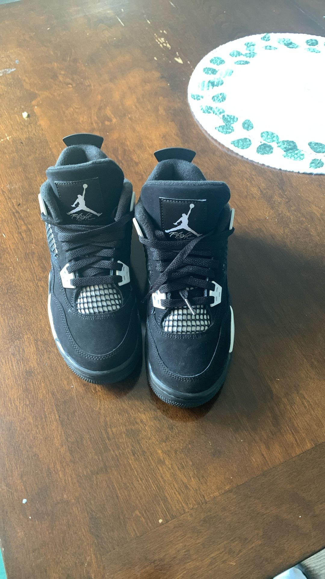 White Thunder, Jordan 4s, size 5