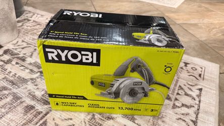 Brand New RYOBI 4” Wet Tile Saw – 12 Amp