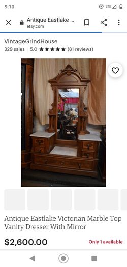 Victorian Vanity Dresser