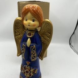 Vintage ARDCO Mid Century Blue Holiday Christmas  Angel