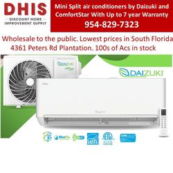 Mini Split Air Conditioners With Heat 23 Seer and 5 Year Warranty