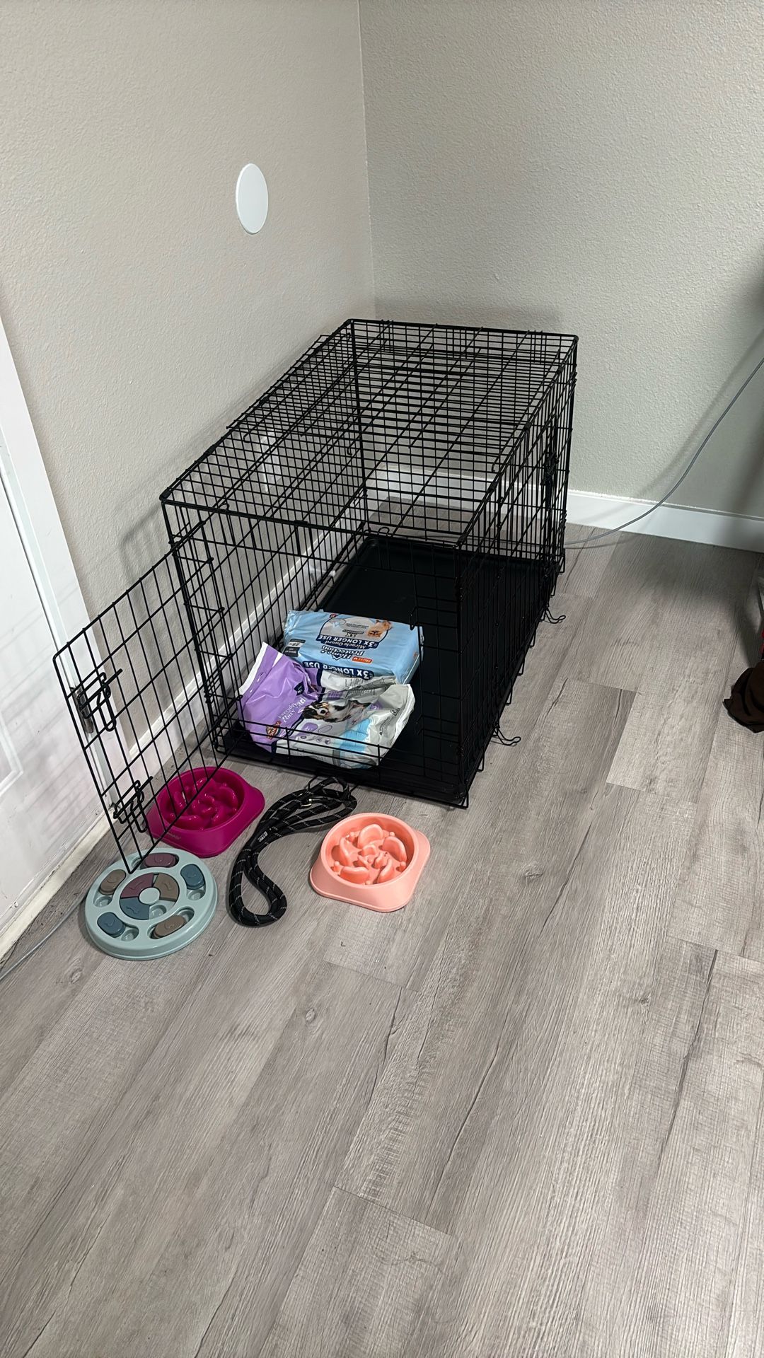 2 Door Foldable Dog Crate