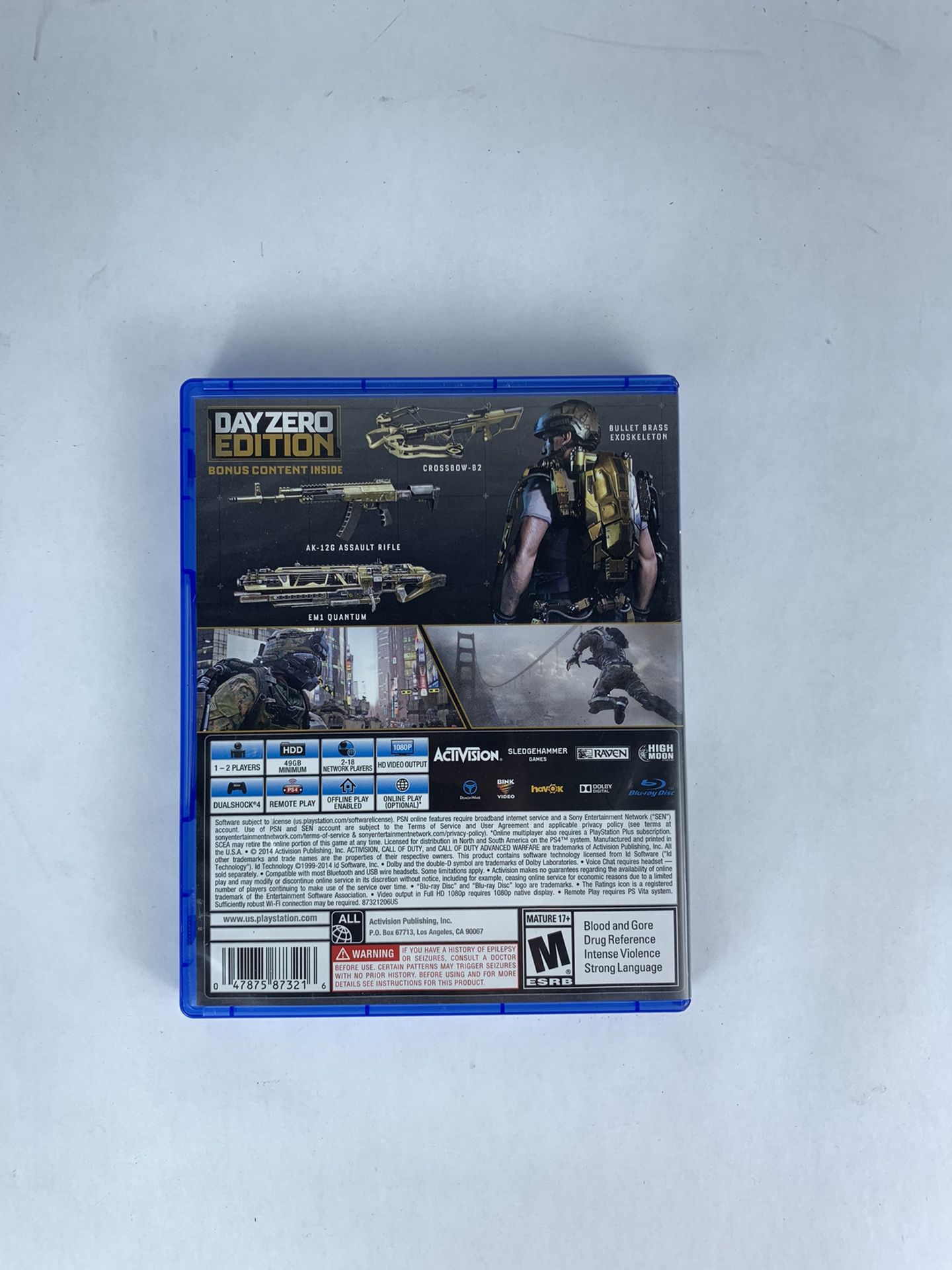 Xbox Game Consola Cod Of Duty Advanced Warfare Day Zero Addition for Sale  in Kent, WA - OfferUp