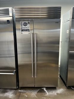 SUB ZERO 42”WIDE BUILT IN SIDE BY SIDE REFRIGERATOR