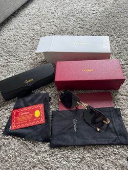 Cartier Rimless Sunglasses with Full Set