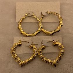 Goldtone Hoop ( Light Weight) Earrings 