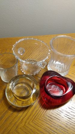 Assorted candle holders