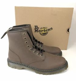 Dr Martens Awley 6" Men's Dark Brown Leather Combat Boots / CRAZY HORSE **ONLY SZ US 12/13/14