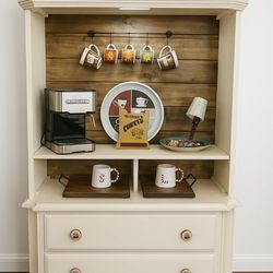 **One-of-a-Kind Repurposed Coffee Bar Station**