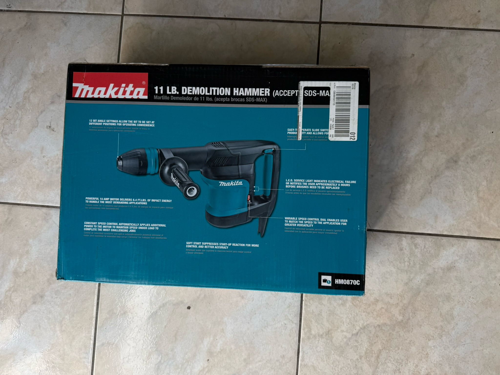 Makita Demolition Hammer 11 Lbs