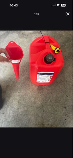 5-Gallon Scepter Gas Can with Funnel $30