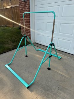 Gymnastic Bars for Kids, Adjustable Height Horizontal Bar for Home 5-Height 35"-51", Foldable