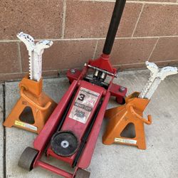Big Car Jack 3 Tons And Jack Stand 5 Tons