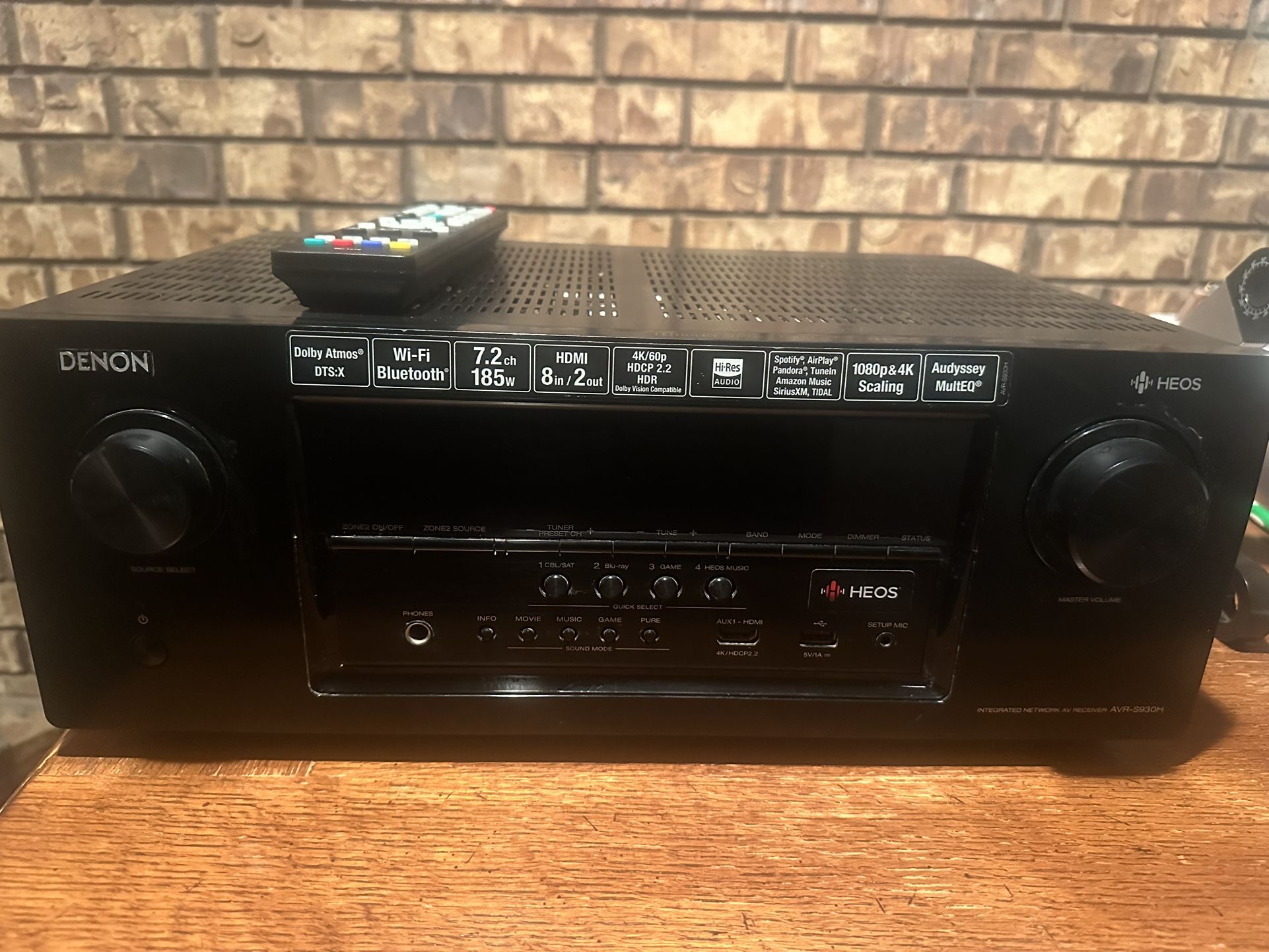 Denon AVR-S930H 7.2 Channel AV Receiver Of– 175 OBO