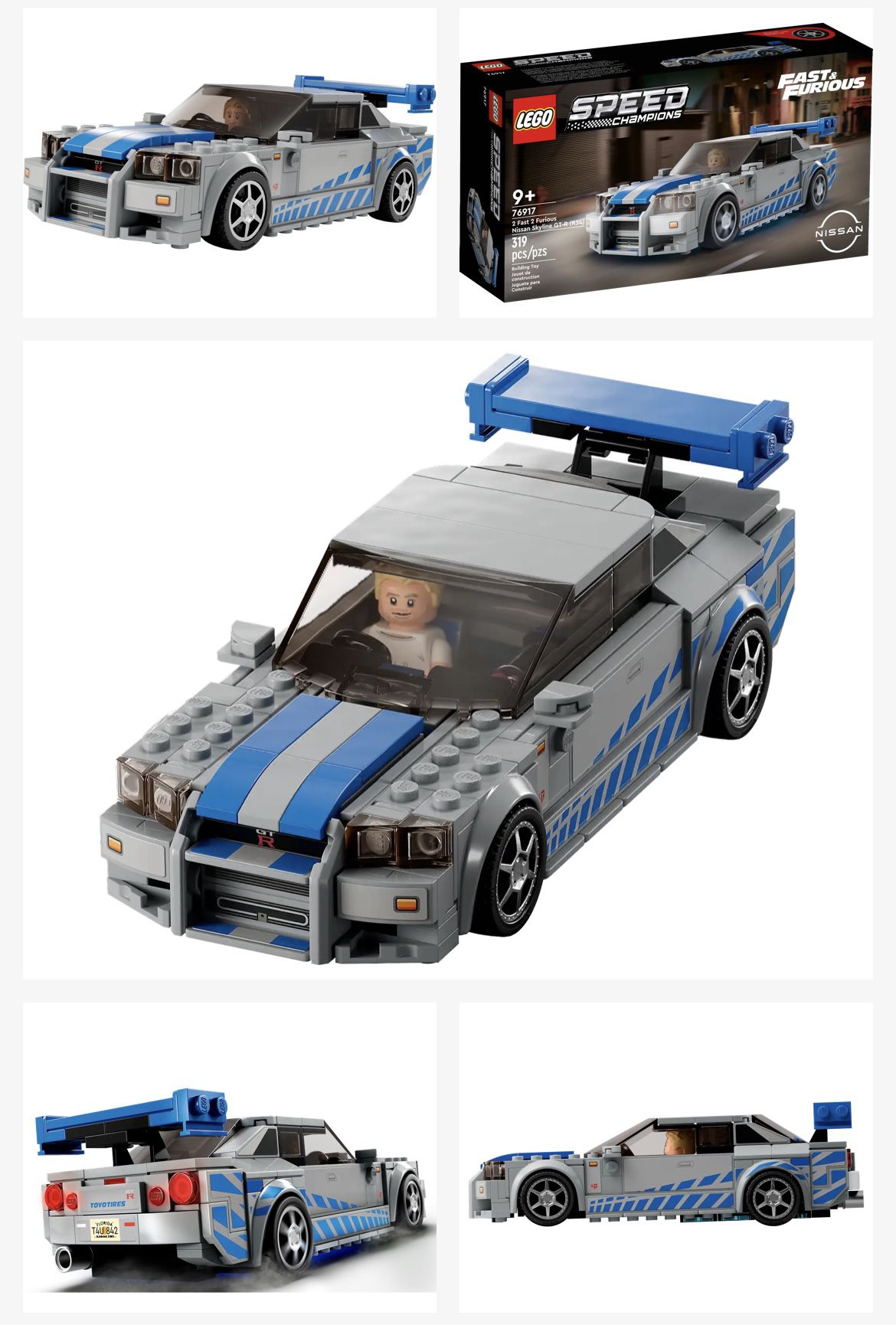 2 Fast 2 Furious Lego Nissan Skyline GT-R (R34)