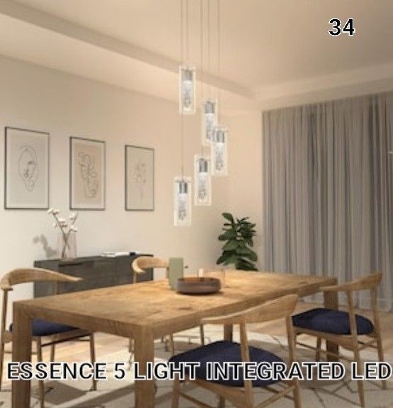 Brand New Artika Essence  5 Lights Integrated Led  Adjustable Pendant 