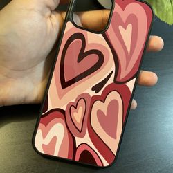 Pink Hearts Phone Case