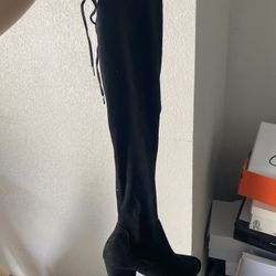 Thigh High Black Boots