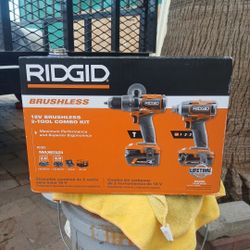 Rigid Brushless 2 Tool Combo Kit