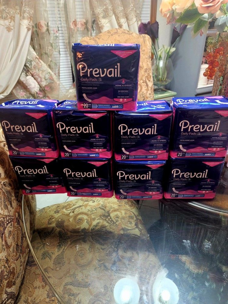 Prevail Pads #4 ( 9pkgs With 20 Pads Each Pack Total 180 Pads)