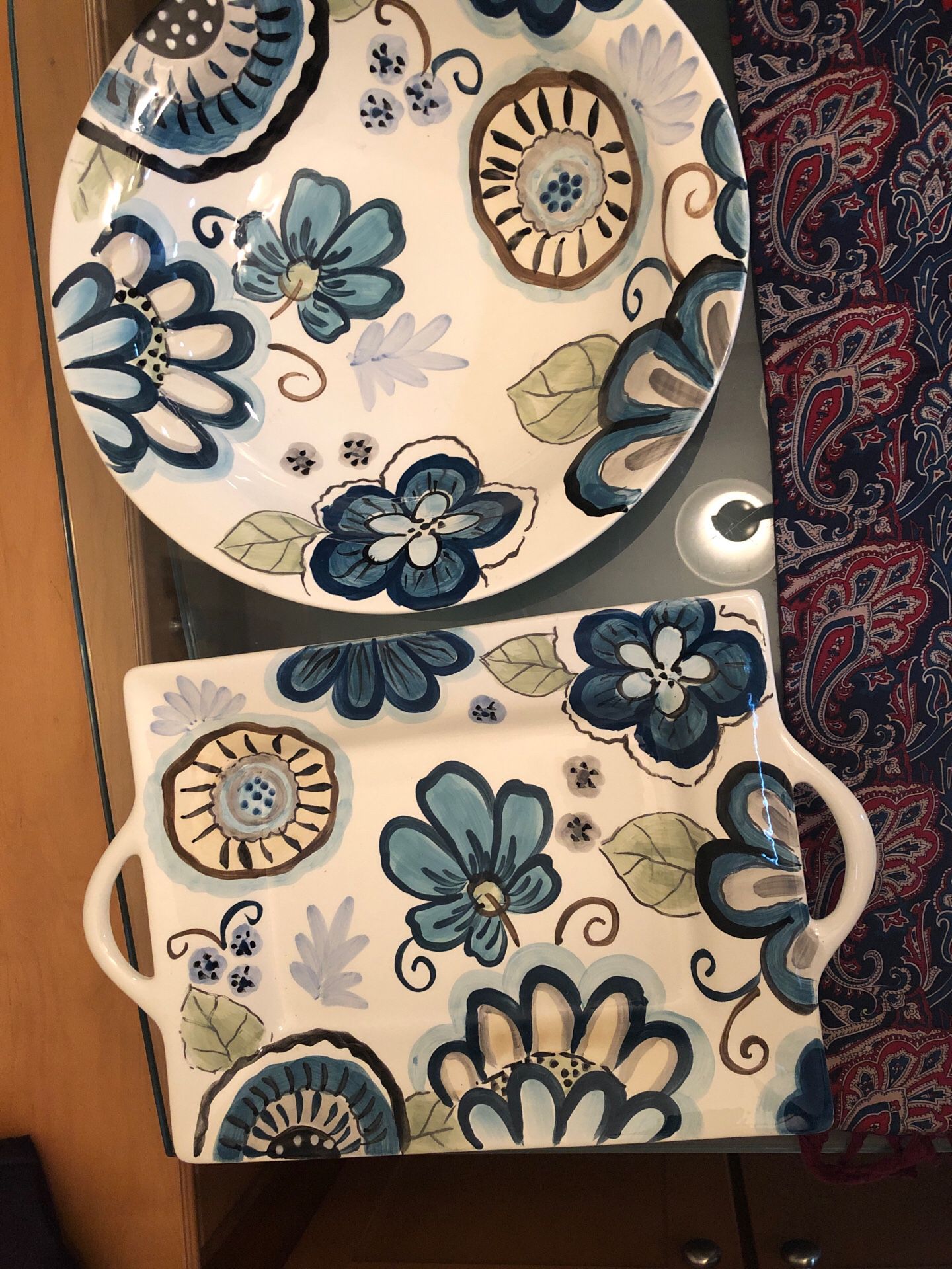 Platter and bowl from Home goods. New haven..