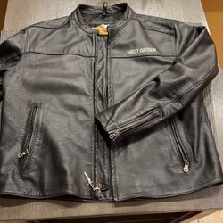 Harley Davidson Leather Riding Jacket $85