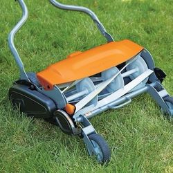 Fiskars 18 in Reel Lawn Mower Item 726175Model 362050 4003 for