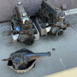 Chevy Inline 6, 3 Speed Transmission.