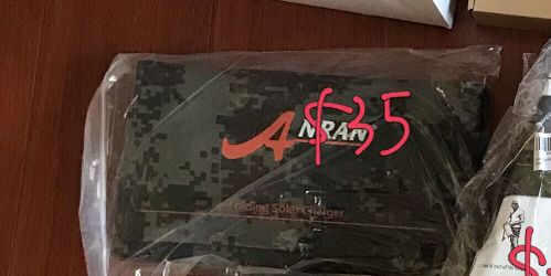 Folding solar charger