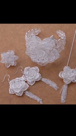 4 piece sterling silver set! Brand new! Stamped 925