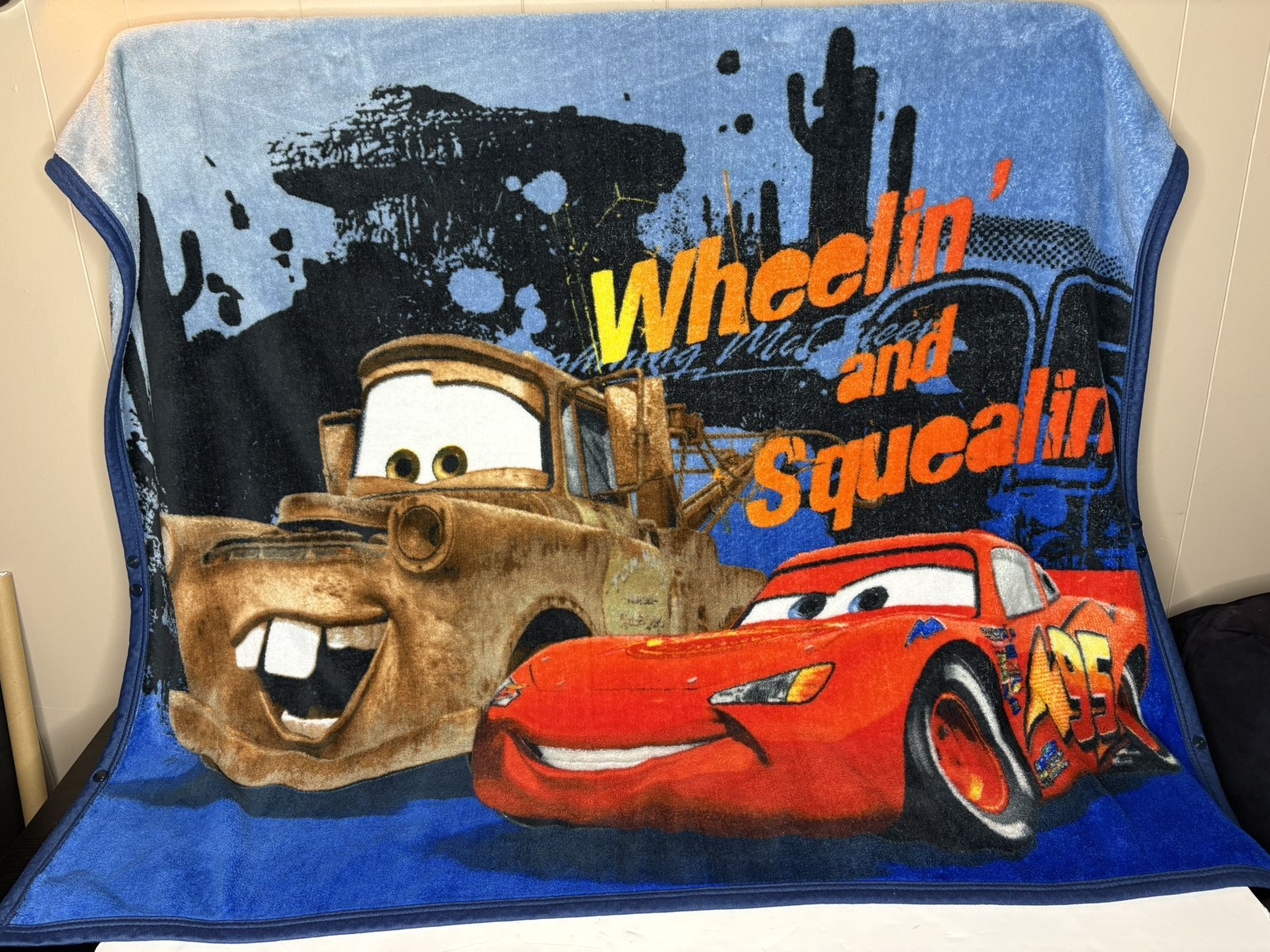 Lightning McQueen throw blanket
