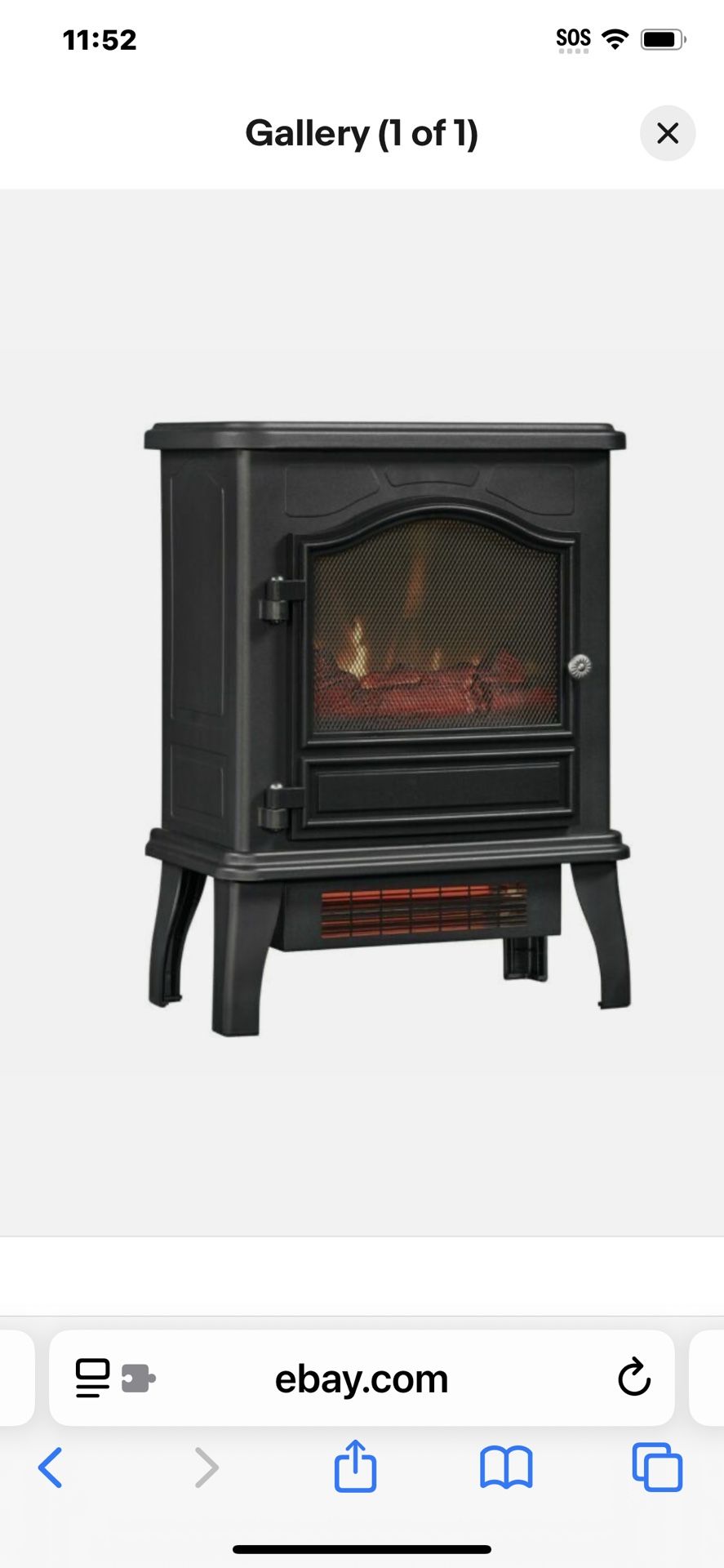 ChimneyFree Electric Infrared Fireplace Heater BNIB