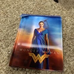 DC Wonder Woman Target Exclusive Blu Ray DVD With Book - Lenticular Cover