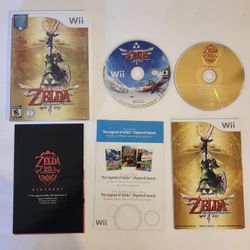 The Legend of Zelda Skyward Sword 25th Anniversary Wii with Manual and Music CD Tested&Working  Great Condition Available Today