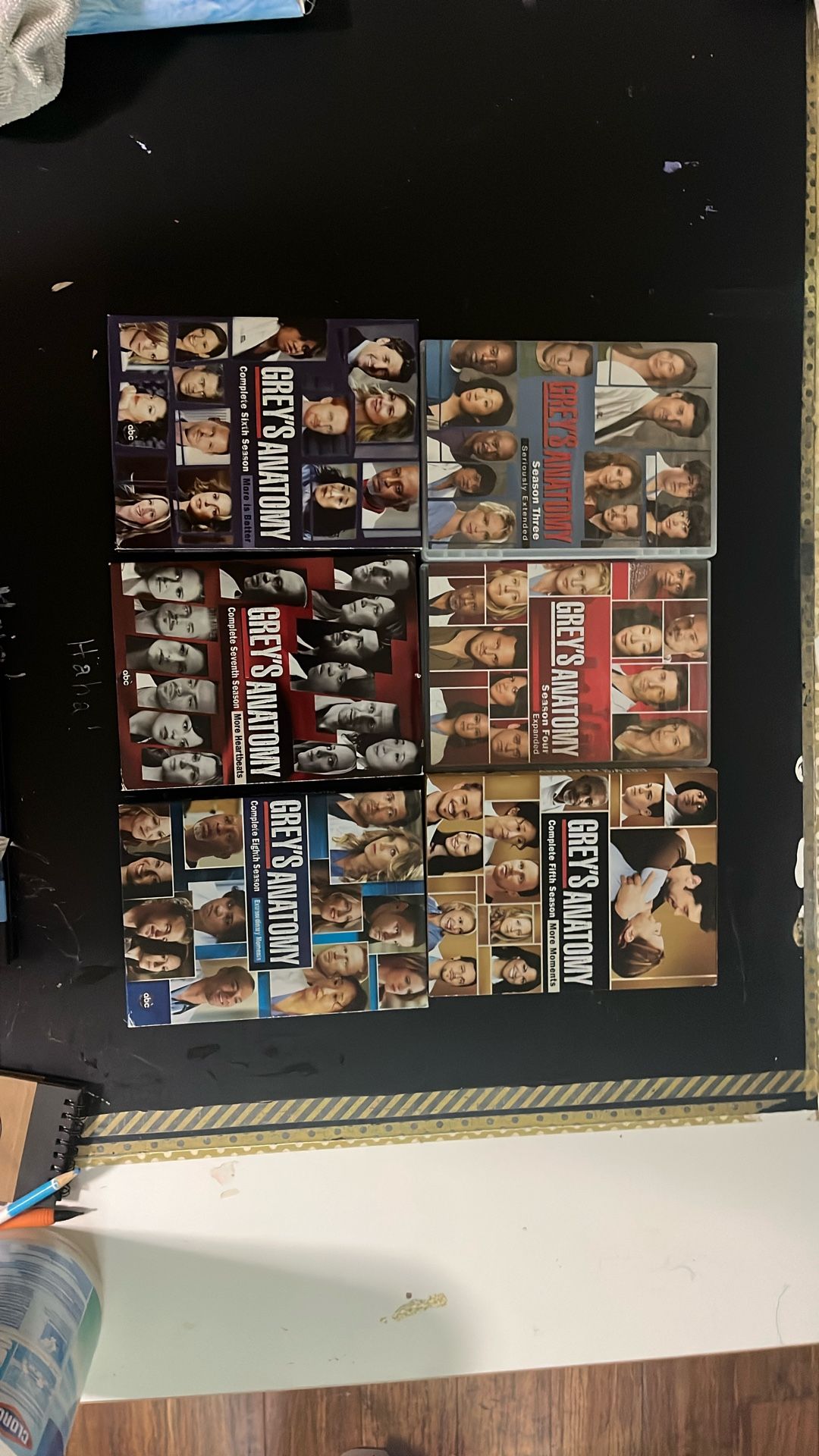 3rd To 8th. Grey’s Anatomy Seasons DVD