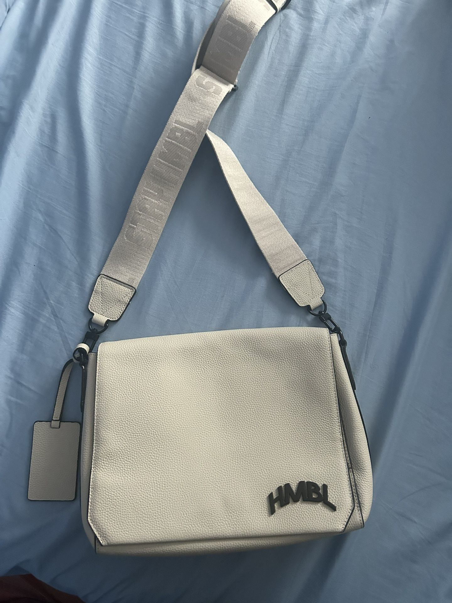 Cream & Black HMBL crossbody bag
