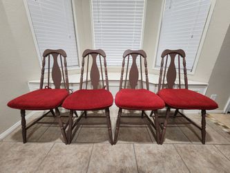 4 Soild Wood Chairs, All For $79