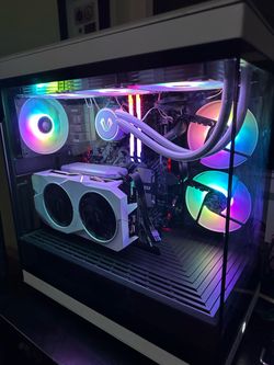 White RGB gaming pc