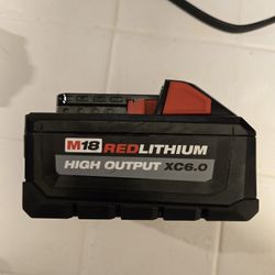 Milwaukee M18 battery 6.0